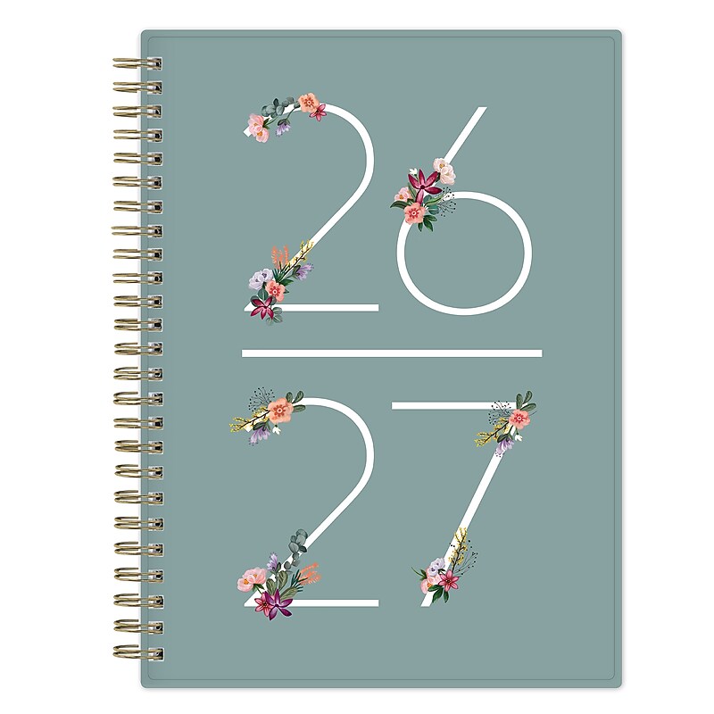 2026-2027 Blue Sky Greta 6" x 8" Academic Weekly & Monthly Planner, Plastic Cover (136482-A27) image 1