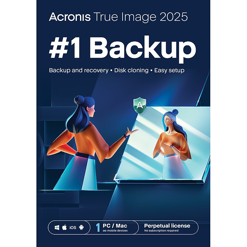 Acronis True Image 2025 for 1 User, Windows/Mac/Android/iOS, Download (HOVDSHZZS) image 1