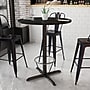 Flash Furniture 36" Round Laminate Table Top with 30" x 30" Bar-Height Table Base, Black (XURD30NTT22B3F)~#|#~C52DAA01-5178-4E37-B5631D976F6000D7_sc7