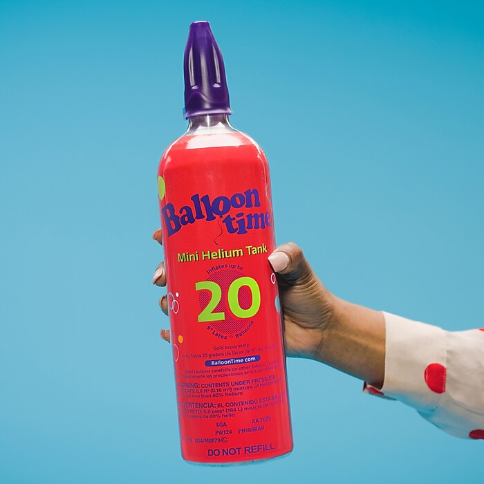 Balloon Time Mini Helium Tank, Pink (444960) | Staples