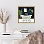 Amanti Art Boho Bath I by Victoria Borges Framed Canvas Wall Art Print, 16" x 16" (A42675040728)~#|#~C530F00D-5FC8-4145-933E0C3A6963F325_sc7