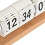 La Crosse Clock Rollins Mechanical White Flip Analog Quartz Tabletop Clock (536-526W)~#|#~C538AC76-BE5D-49B0-A30BE90379FA6DE6_sc7