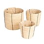 Household Essentials Round Handwoven Corn Rope Baskets, Natural/Black, 3/Set (HE1227)~#|#~C539884B-8BA3-46FA-BE685D775E003EBB_sc7