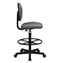 Flash Furniture Fabric Drafting Stool, Gray (BT-659-GRY-GG)~#|#~C54929A3-20AA-4BFB-8BC394AB7F89DCCD_sc7