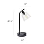Simple Designs Sleek Essentials LED Desk Lamp, 15.75", with USB Ports, Black (LD1074-BLK)~#|#~C54E2837-CC0F-4528-B8B5F194B9ED1270_sc7