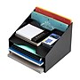 Mind Reader 5-Compartment Plastic Desk Tray, Black (ANCHBOX5-BLK)~#|#~C551ADE0-3B8F-4207-9471742E02D55902_sc7