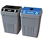 CleanRiver FlexE Plastic Dual-Stream Recycling Station, 100 Gallon, Gray (FX100A-GY2-W-BK-R-BE)~#|#~C552355A-80F8-4FD7-8CF2A8C28BB3B396_sc7