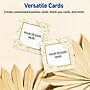 Avery Gold Florals Matte Blank Card, White, 90/Pack (S00-EW3)~#|#~C554C9E2-E975-46AD-B2F0F91D64AC3D8A_sc7