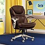 Serta Works Ergonomic Faux Leather Swivel Executive Chair with Back in Motion Technology, Chestnut (44186B)~#|#~C5586370-6E0C-4952-9EC3F0F8291D2DC2_sc7