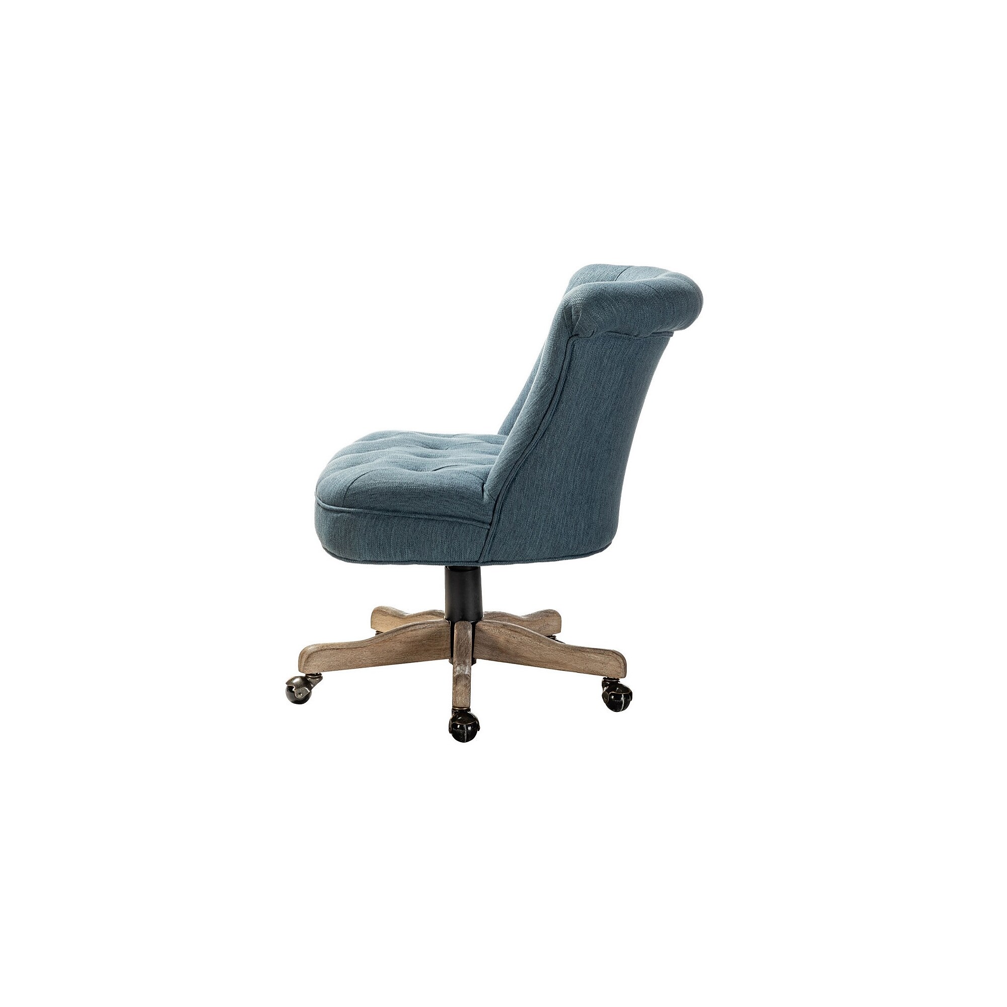 Karat Home Armless Fabric Swivel Task Chair, Blue (HOFMSY0096-BLUE) Sansujyuku sansujyuku.com