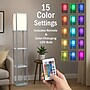 Simple Designs Etagere Organizer 62.5" Floor Lamp with Rectangular Shade, Gray (LF1014-GRY-CCLB)~#|#~C5600C1B-230E-49CC-83BFC32F4B338E57_sc7