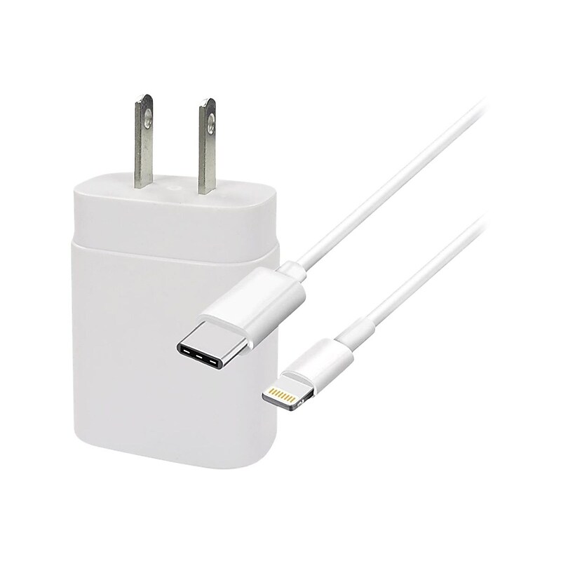4XEM USB-C to Lightning Charging Kit/Bundle for for iPad and iPhone, White (4XIPADKITC6) image 1