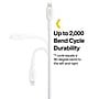 NXT Technologies™ 6 Ft. Braided Lightning to USB Cable, White (NX60465)~#|#~C563311A-B29E-4B40-B7B28E1921ED694B_sc7