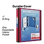 Staples Heavy Duty 1" 3-Ring Better Binder, D-Ring, Red (ST55844-CC)~#|#~C56D5285-7592-4715-B96351DE8F3F3FD2_sc7