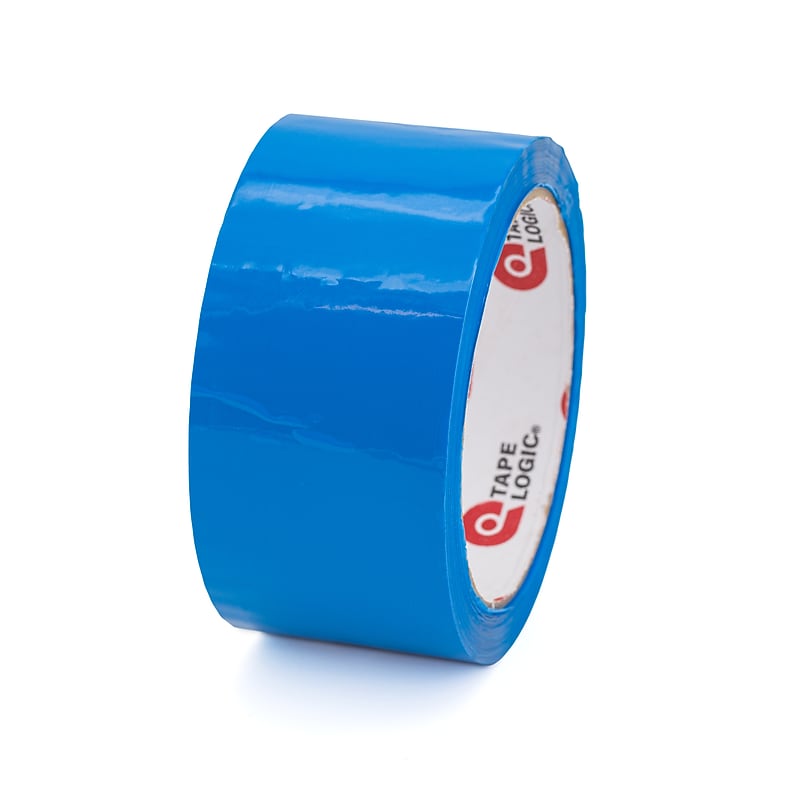 Tape Logic Colored Carton Sealing Heavy Duty Packing Tape, 3" x 55 yds., Blue, 24/Carton (T90522B) image 1