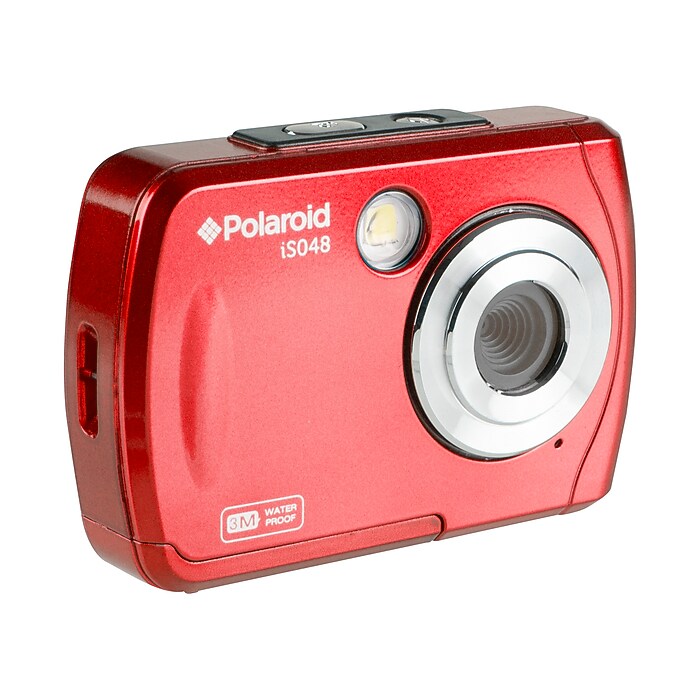 Polaroid 16MP Waterproof Instant Sharing Digital Camera, Red