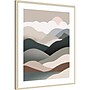 Amanti Art Nordic Landscape Mountain Range 06 by Little Dean Wood Framed Wall Art Print, 33"W x 41"H (A42679023207)~#|#~C574E61D-123F-4C12-BDED012B64130816_sc7