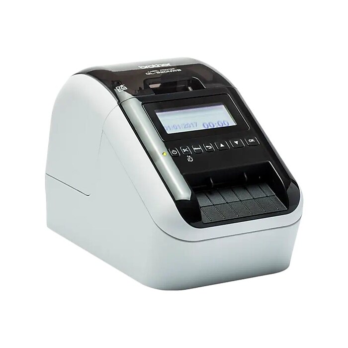 Brother Desktop Thermal Label Printer, Glossy Black/White (QL