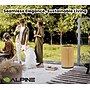Alpine Industries Steel Outdoor Trash Can with Open Lid, 32 Gallon, Cedar (ALP4400-01-CD)~#|#~C5767733-4C50-4889-82BC6237D13E8831_sc7
