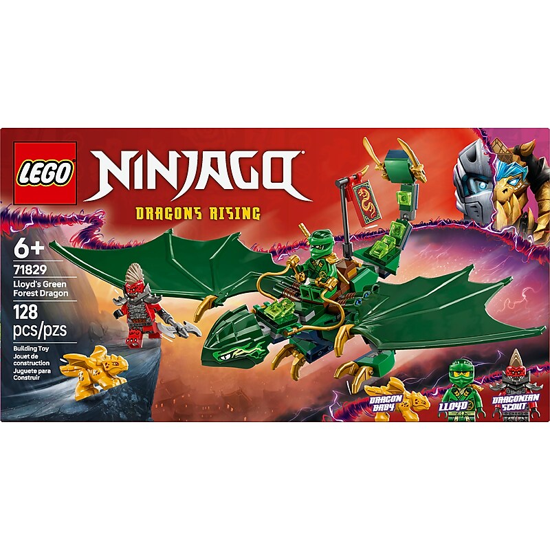 LEGO NINJAGO Lloyds Green Forest Dragon Toy 71829 image 1