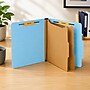 Staples Recycled Classification Folder, Letter Size, 2 Partitions, Blue Pressboard, Durable Construction, 20/Box~#|#~C57D2C5C-4EB2-40B0-A0EB291961FC8F32_sc7