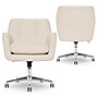 Serta Style Ashland Faux Leather Swivel Computer and Desk Chair, Cream (47140F)~#|#~C57D7704-8721-4FB8-BE8356A5136542BA_sc7