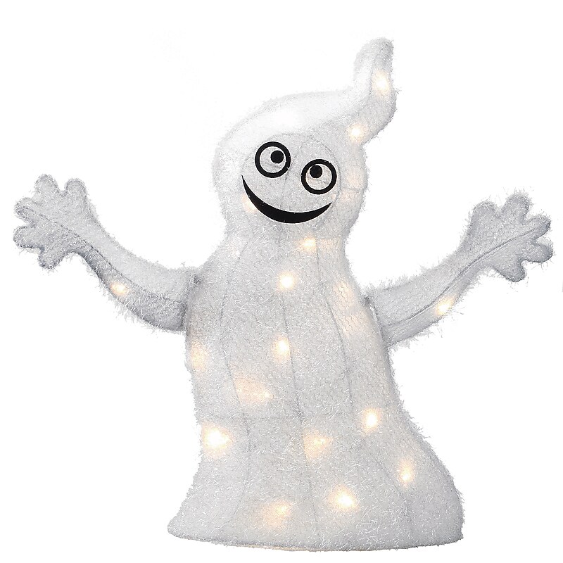 National Tree Company 18" Pre-Lit Smiling Ghost (MZ17-6725) image 1