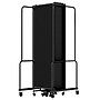 National Public Seating Robo Series 11-Panel Folding Mobile Room Divider, 72"H x 256"W, Black Fabric (RDB6-11PT10)~#|#~C5827C08-44B9-4489-8B7B3AF97CE6350C_sc7