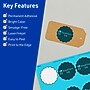 Avery Printable Decorative Edge Multipurpose Labels, 2.5" Dia., Bright Blue, 180/Pack (94516)~#|#~C58782CA-3EF6-41D3-9F46CCD19612728E_sc7