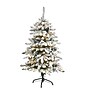 Nearly Natural Flocked Livingston Fir Artificial Christmas Tree, 4' (T1609)~#|#~C588F092-1343-48E6-AC1F1287EDE00977_sc7