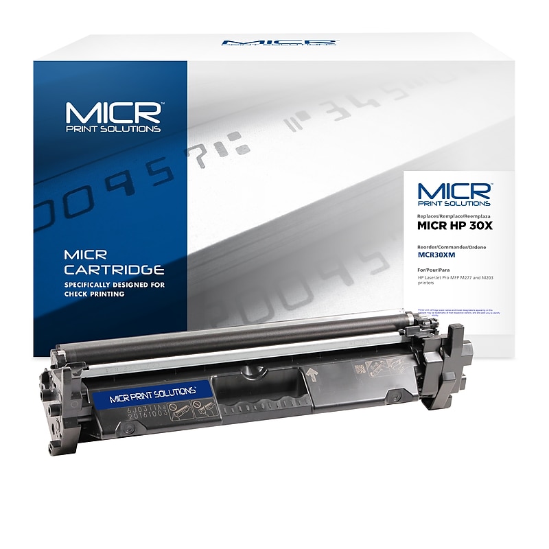 MICR Print Solutions Compatible Black High Yield MICR Toner Cartridge Replacement for HP 30X image 1