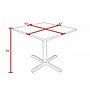 Regency Cain Square Laminate X Base Breakroom Table, 42"D x 42"W, Ash Grey (TB4242AG)~#|#~C58F11E2-E010-4F96-AB2F5F30E85804F0_sc7