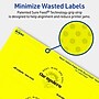 Avery Laser/Inkjet Multipurpose Rectangle Labels, 2" x 6", Neon Yellow, 80/Pack (94242)~#|#~C591E197-1EA8-4482-8CC6D8CE4B03D728_sc7