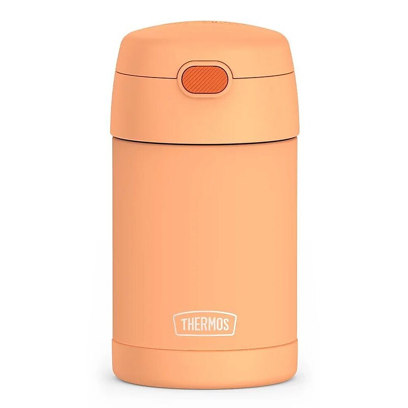 Thermos FUNtainer Stainless Steel Insulated Food Jar, Neon Orange, 16 oz. (EAF31104OR6) image 1