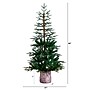 Nearly Natural 5-ft Artificial Woodland Fir Christmas Tree in Decorative Planter (T4796)~#|#~C59672DB-C72A-4E05-BC4DBB5843ECC377_sc7