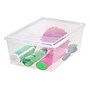 Iris 13.5 Qt. Lift Off Lid Storage Tote, Clear, 6/Carton (100119CT)~#|#~C598C7D5-0D48-4EAB-A445E843B44769F3_sc7
