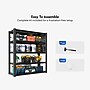 FlexiSpot 5-Shelf Metal Garage Storage Rack with Pegboard, 78" x 47.2" x 18", Black (CJ029-DJ)~#|#~C599FB06-5F4E-46EF-87B8151FF98EF259_sc7