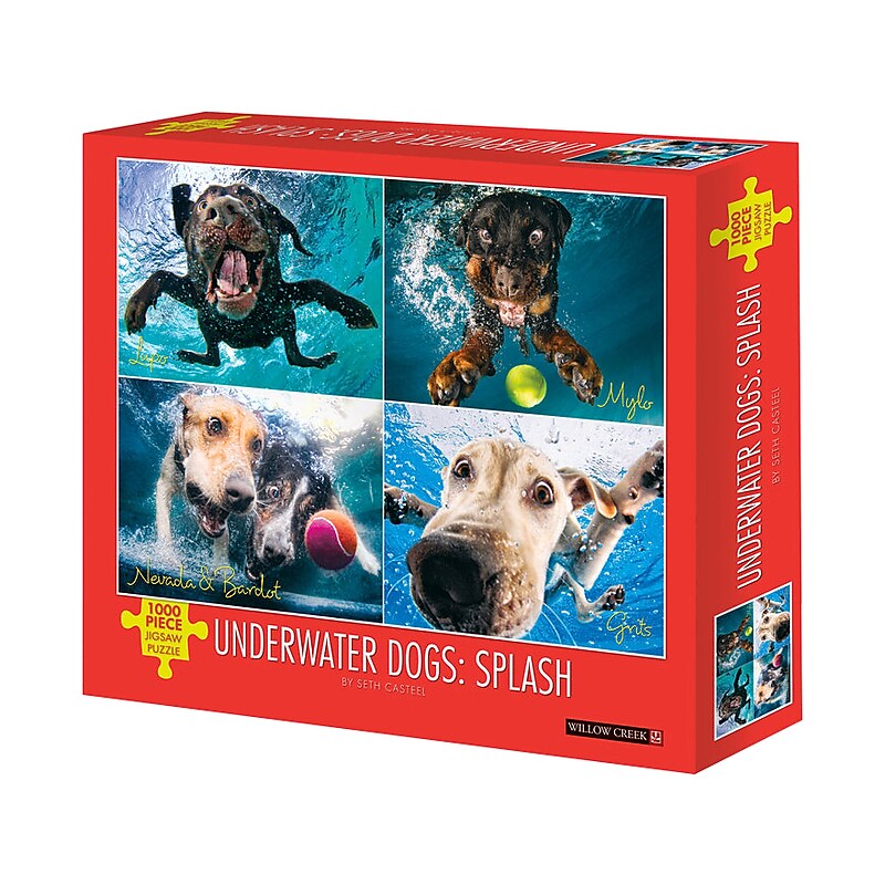 Willow Creek Underwater Dogs: Splash 1000-Piece Jigsaw Puzzle (39996) image 1