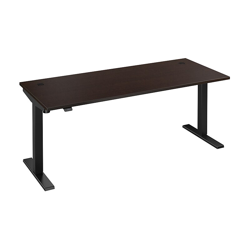 Bush Business Furniture Move 40 Series 72"W Electric Adjustable Standing Desk, Mocha Cherry/Black (M4S7230MRBK) image 1