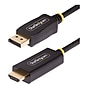 StarTech 3.3' Active DisplayPort to HDMI Adapter Cable, Male to Male, Black (3F-DP-HDMI-4K60-HDR)~#|#~C59F6DFE-2D73-47C5-A603A840EA0C760C_sc7