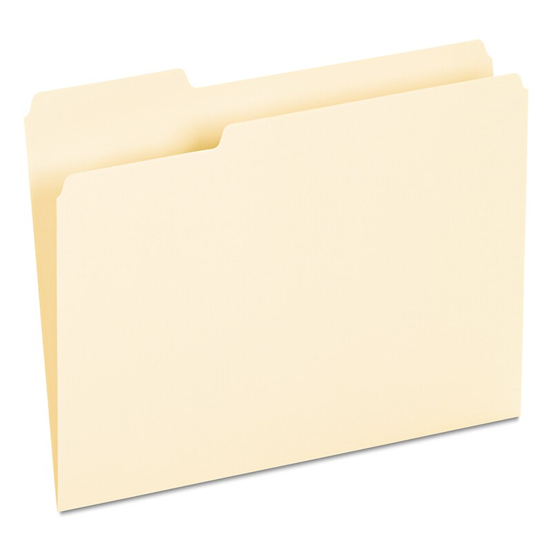 Universal File Folder, Letter Size, Manila, 100/Box (UNV12213) image 1