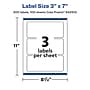Avery Laser/Inkjet Rectangle Multipurpose Labels, 3" x 7", Clear, 300/Box (94250)~#|#~C5B1A517-C0FB-423A-B7834B6D309E97C5_sc7