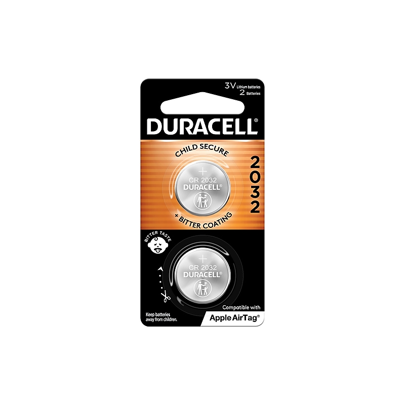 Duracell 2032 Lithium Battery, 2/Pack (DL2032B2PK) image 1