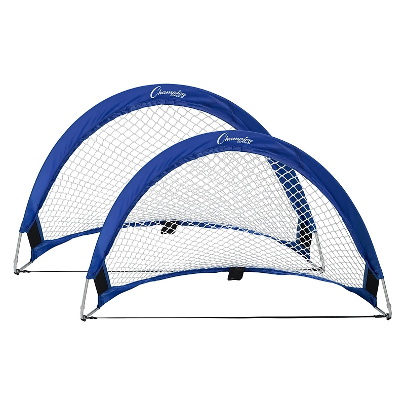 Champion Sports Soccer Goal, Blue/White (CHSSG3018) image 1