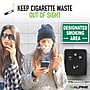 Alpine Industries Stainless Steel Outdoor Cigarette Receptacle, 1 Gallon, Black (490-01-BLK)~#|#~C5B960BA-14FF-44BD-9E2B21922B426032_sc7