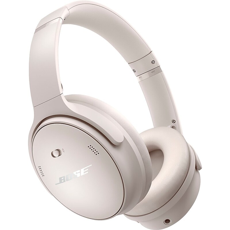 Bose QuietComfort Wireless Active Noise Cancelling Over-the-Ear Headphones, White Smoke (884367-0200) image 1
