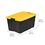 Iris 94 Quart Storage Container with Latching Lid, Plastic, Black, 3/Pack (500427)~#|#~C5BB68BC-F923-4E1B-B343E351FDDBE8EC_sc7