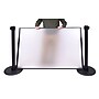 Queue Solutions 34" x 4’ Acrylic Stanchion Post Panel Kit, Clear (PNL4834B-CA2-4COL)~#|#~C5BCDDEB-633C-4474-B1685B17E0DF0301_sc7