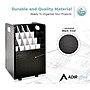 AdirOffice 20-Slot Mobile Roll File, 24.75"H x 15.25"W x 13.25"D, Black (624-BLK)~#|#~C5C01D9B-611F-46D0-829453CC10C83999_sc7