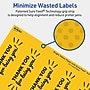 Avery Laser/Inkjet Rectangle Multipurpose Labels, 9.75" x 1.25", Bright Yellow, 50/Pack (94262)~#|#~C5C4E844-5B08-4E45-B0A58BA7B887FFDE_sc7